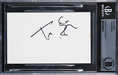Tom Sizemore Saving Private Ryan Authentic Signed 3x5 Index Card BAS Slabbed