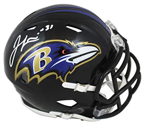 Ravens Jamal Lewis Authentic Signed Speed Mini Helmet Autographed BAS Witnessed