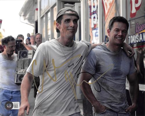 Christian Bale & Mark Wahlberg The Fighter Signed 8x10 Photo BAS #BF88161