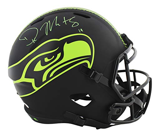 Seahawks DK Metcalf Signed Eclipse Full Size Speed Rep Helmet BAS Witnessed