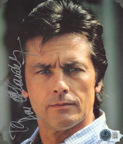 Alain Delon Notre histoire Authentic Signed 8x10 Photo BAS #BM33958