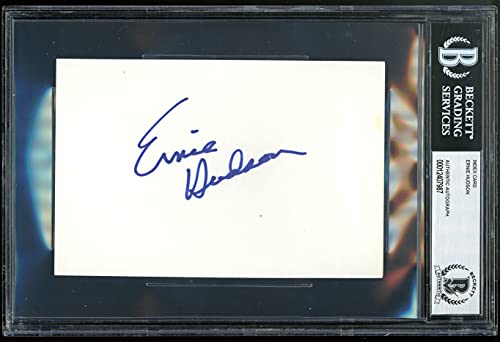Ernie Hudson Ghostbusters Authentic Signed 4x6 Index Card Autographed BAS Slab