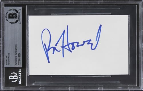 Ron Howard Happy Days Authentic Signed 3x5 Index Card Autographed BAS Slabbed 1