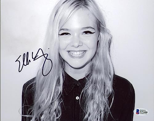 Elle Fanning Maleficent Authentic Signed 8x10 Photo Autographed BAS #X71606
