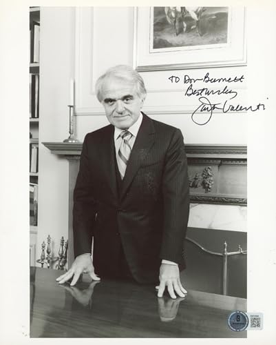 Jack Valenti The Bitter Taste Glory Authentic Signed 8x10 Photo BAS #BM33999