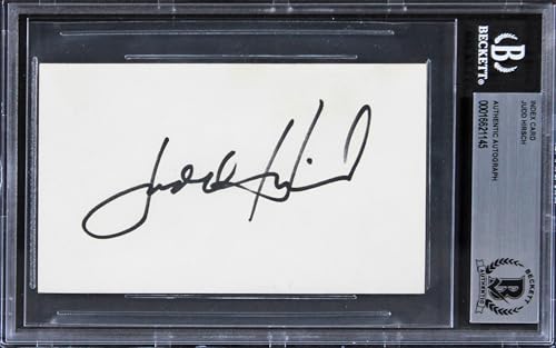 Judd Hirsch Taxi Authentic Signed 3x5 Index Card Autographed BAS Slabbed