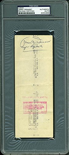 Jimmy Demaret Golf Authentic Signed 3X8.25 Aug 1969 Check PSA Slabbed #83554868
