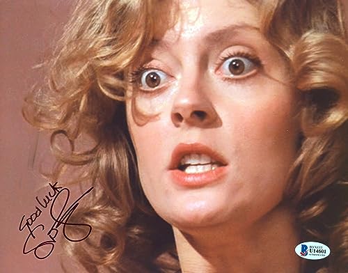 Susan Sarandon Thelma & Louise "Good Luck" Signed 8x10 Sexy Photo BAS #U14601