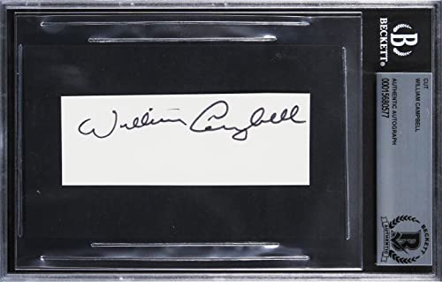 William Campbell Dementia 13 Authentic Signed 1.5x4 Cut Signature BAS Slabbed