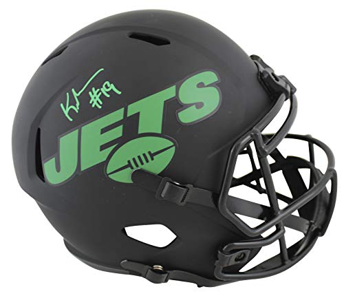Jets Keyshawn Johnson Signed Eclipse Full Size Speed Rep Helmet JSA Witness