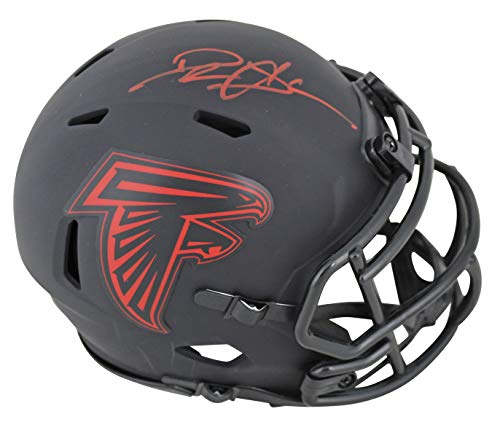 Falcons Deion Sanders Authentic Signed Eclipse Speed Mini Helmet BAS Witnessed