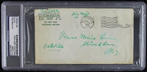 Tigers Ty Cobb Signed Authentic 1960 Envelope PSA/DNA Slabbed #83182491