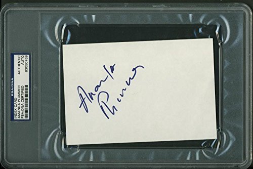 Amanda Plummer Authentic Signed 4X6 Index Card Autographed PSA Slabbed #83050769