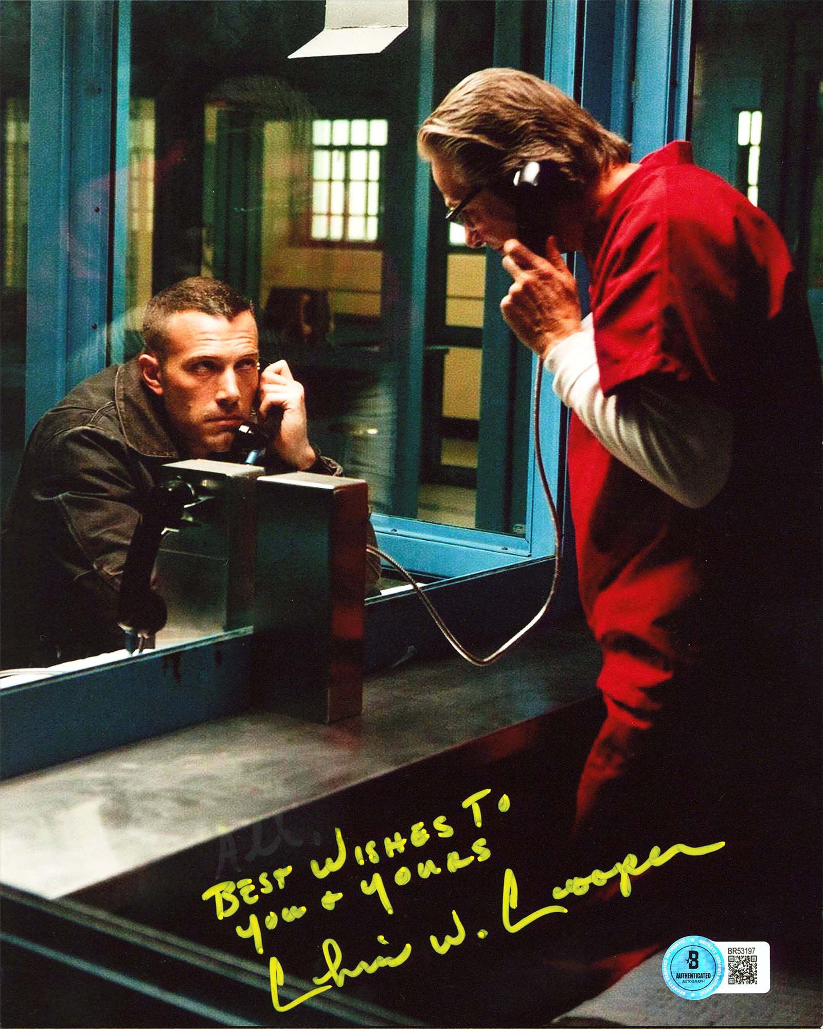 Chris Cooper The Town "Best Wishes To You & Yours" Signed 8x10 Photo BAS#BR53197