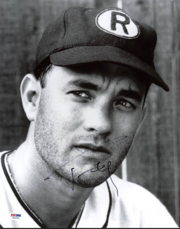 Tom Hanks A League Of Their Own Signed Authentic 11X14 Photo PSA/DNA #W24508