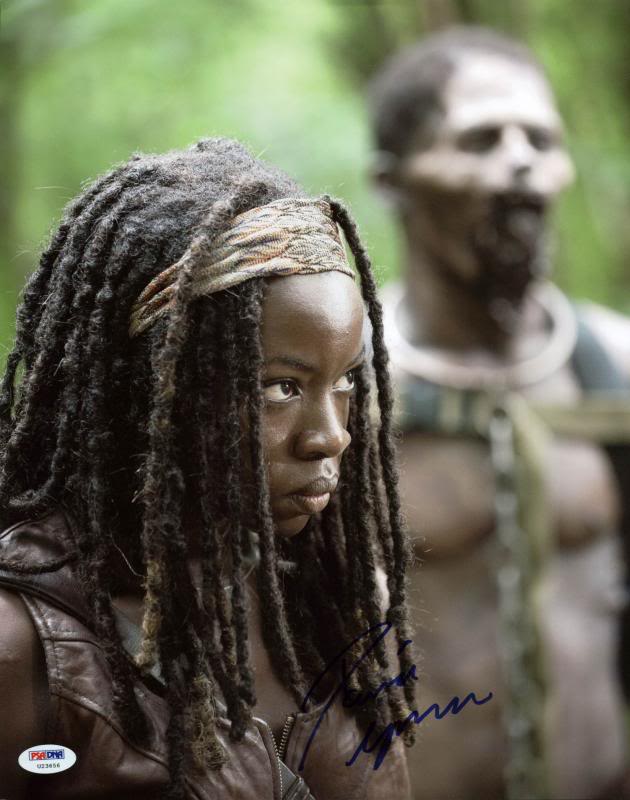 Danai Gurira The Walking Dead Signed Authentic 11X14 Photo PSA/DNA #U23656