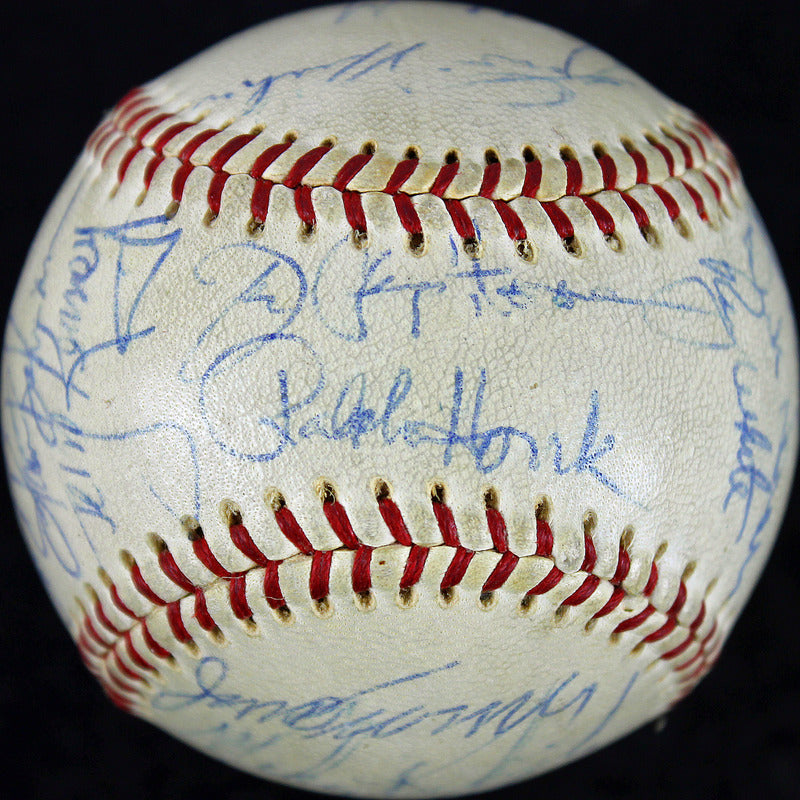 1969 Yankees (26) Cox, Murcer, Howard++ Signed OAL Cronin Baseball JSA #Y45948