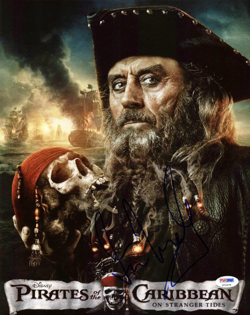Ian Mcshane Pirates Signed Authentic 11X14 Photo Autographed PSA/DNA #P72370