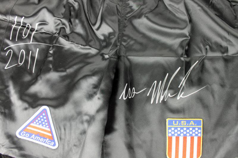 Iron' Mike Tyson 'HOF 2011' Authentic Signed Tyson Model Boxing Trunks PSA ITP