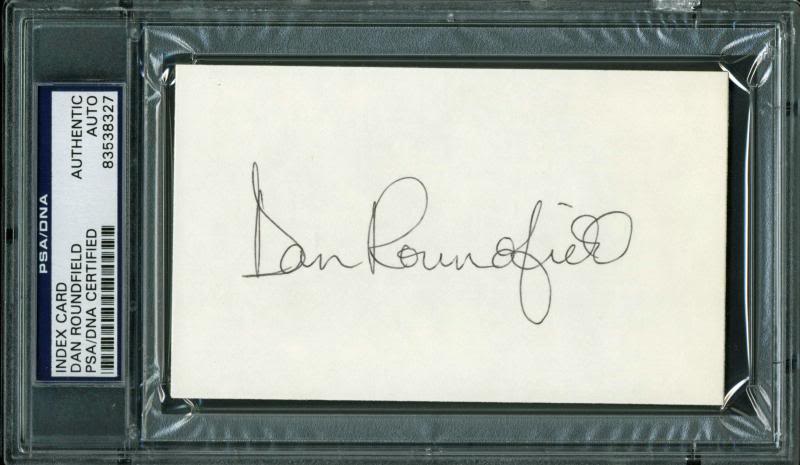 Hawks Dan Roundfield Authentic Signed 3X5 Index Card Autographed PSA/DNA Slabbed