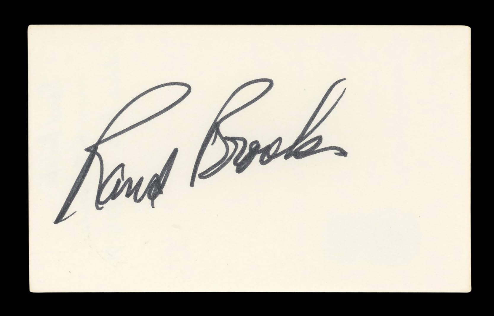 Rand Brooks Gone with the Wind Signed 3x5 Index Card Autographed BAS #AD70127
