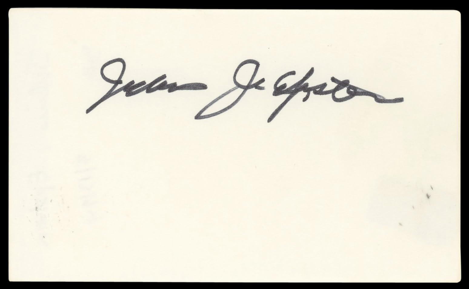 Julius J. Epstein Casablanca Authentic Signed 3x5 Index Card BAS #BN89181