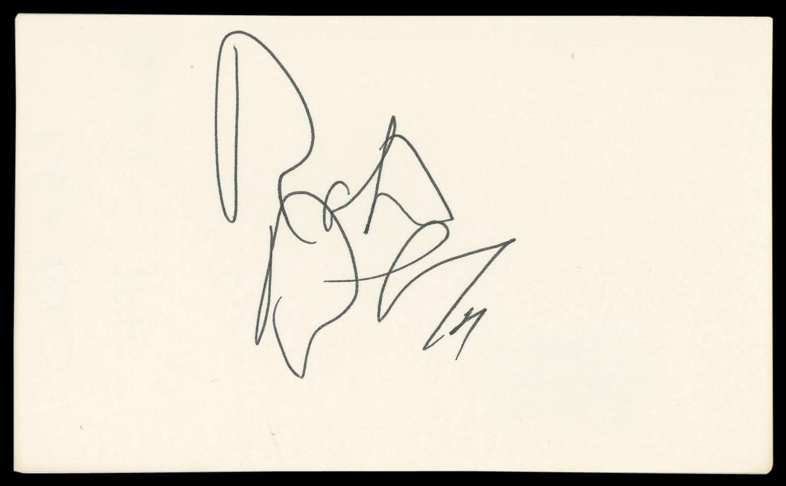 Robert Blake In Cold Blood Signed 3x5 Index Card Autographed BAS #AD70420
