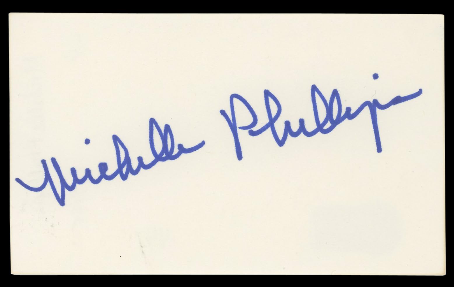 Michelle Phillips Knots Landing Authentic Signed 3x5 Index Card BAS #BL96510