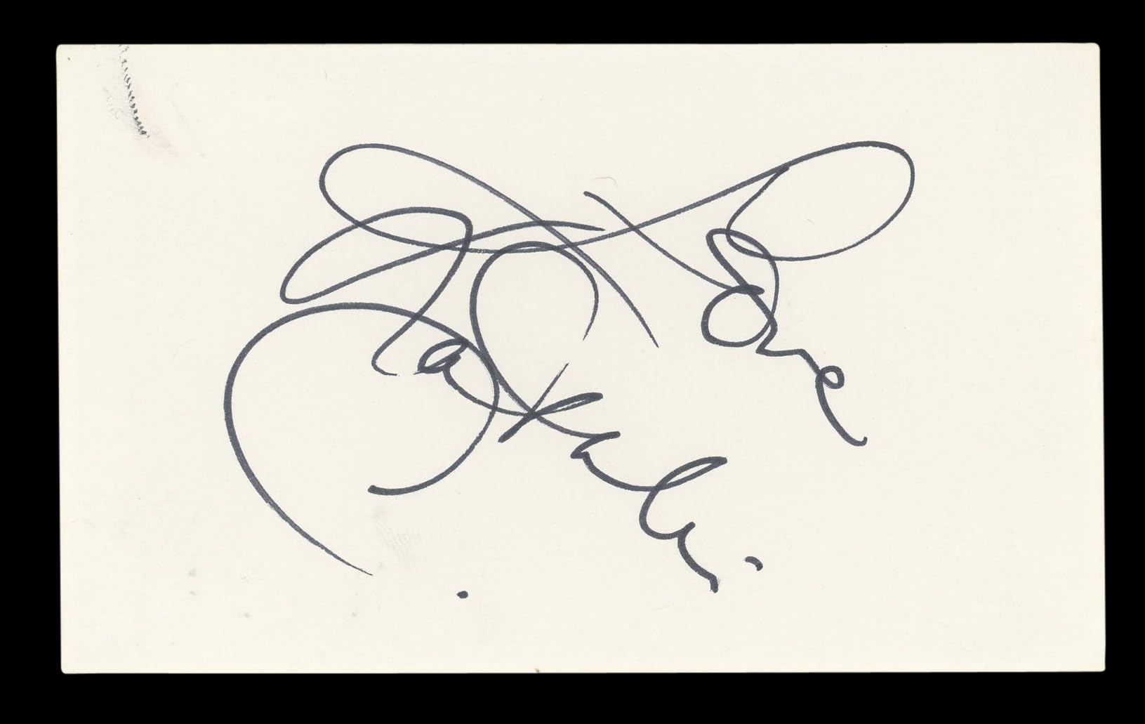 Natalie Cole "Love" Authentic Signed 3x5 Index Card Autographed BAS #BL96711