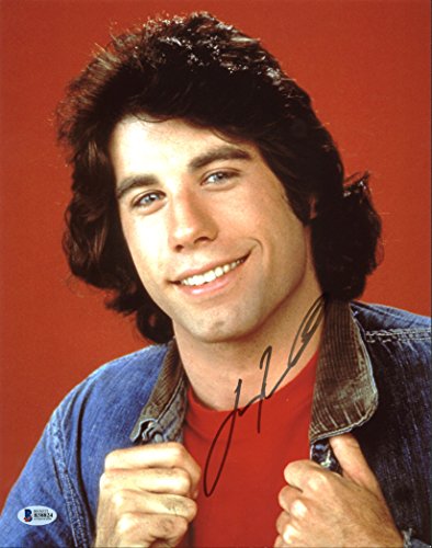 John Travolta Welcome Back, Kotter Authentic Signed 11X14 Photo BAS #B38824