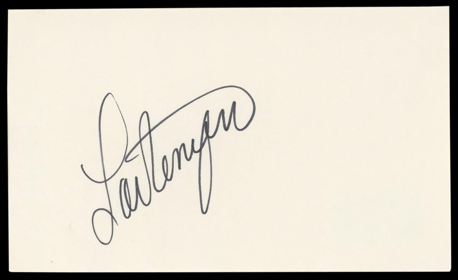 Lou Ferrigno The Hulk Authentic Signed 3x5 Index Card Autographed BAS #BM56948