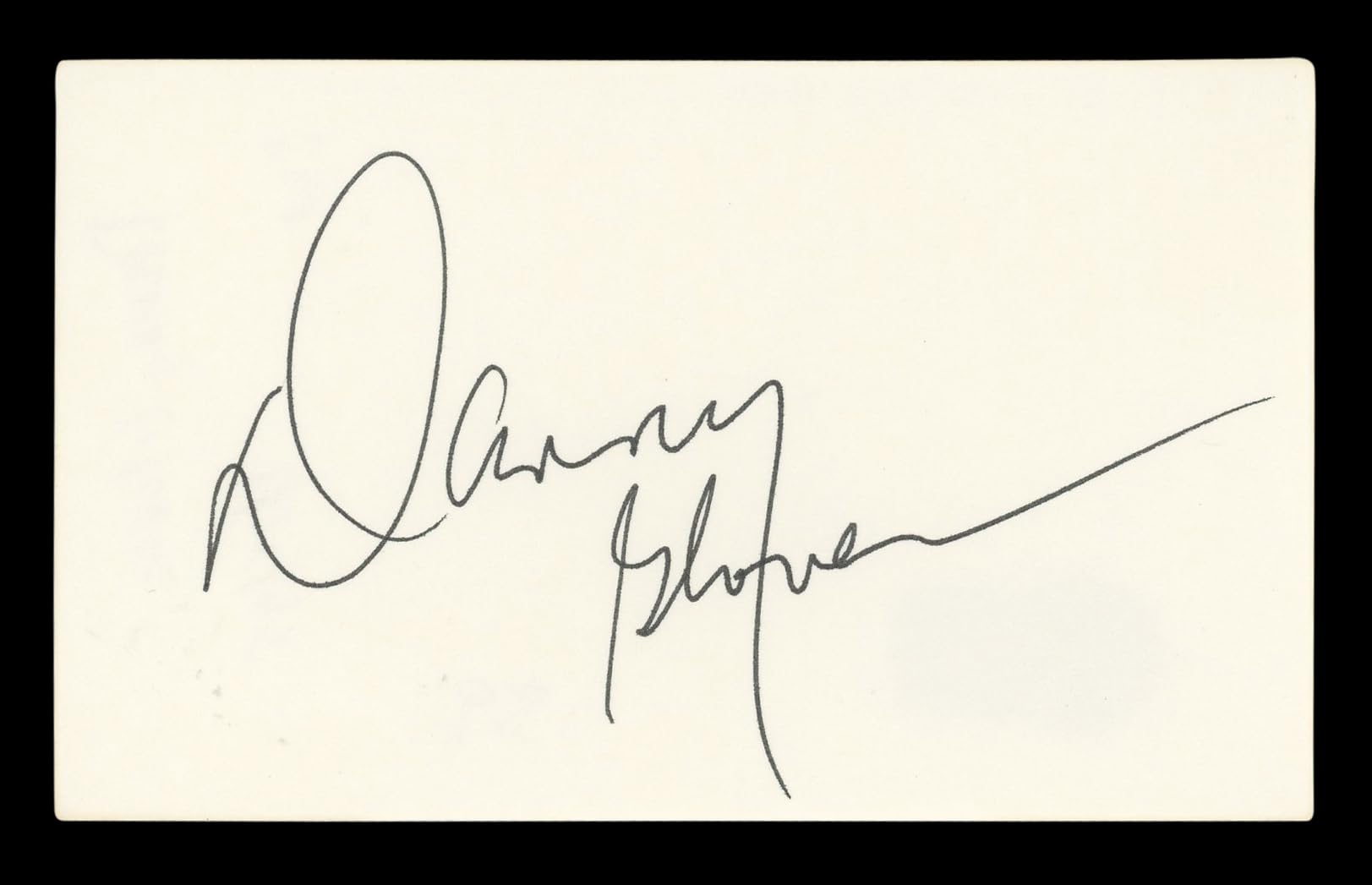 Danny Glover Lethal Weapon Signed 3x5 Index Card Autographed BAS #BL96628