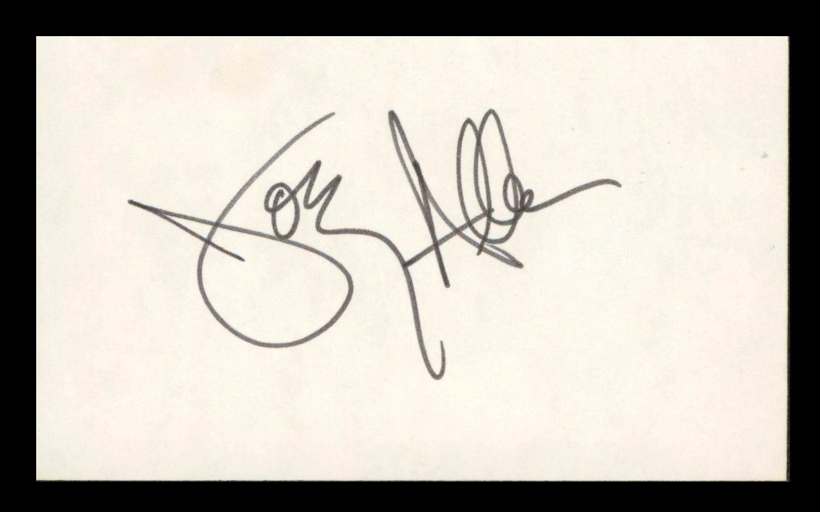 Joey Allen Warrant Authentic Signed 3x5 Index Card Autographed BAS #BP00926