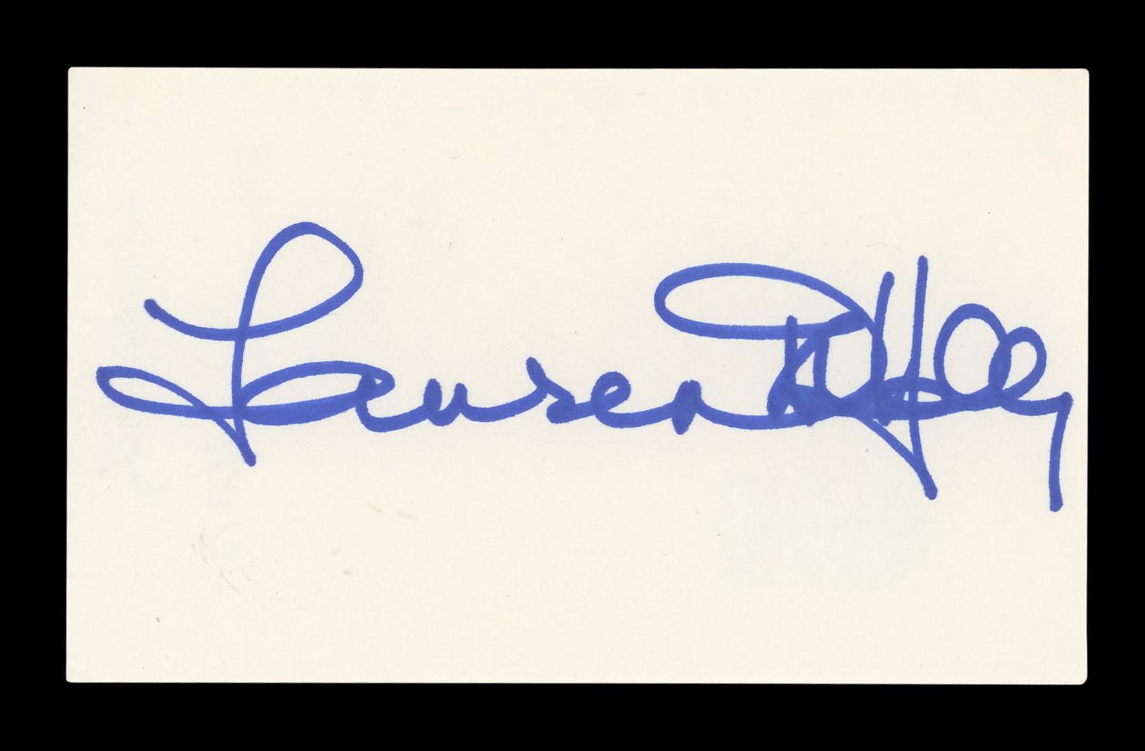 Lauren Holly Dumb and Dumber Signed 3x5 Index Card Autographed BAS #AD70299