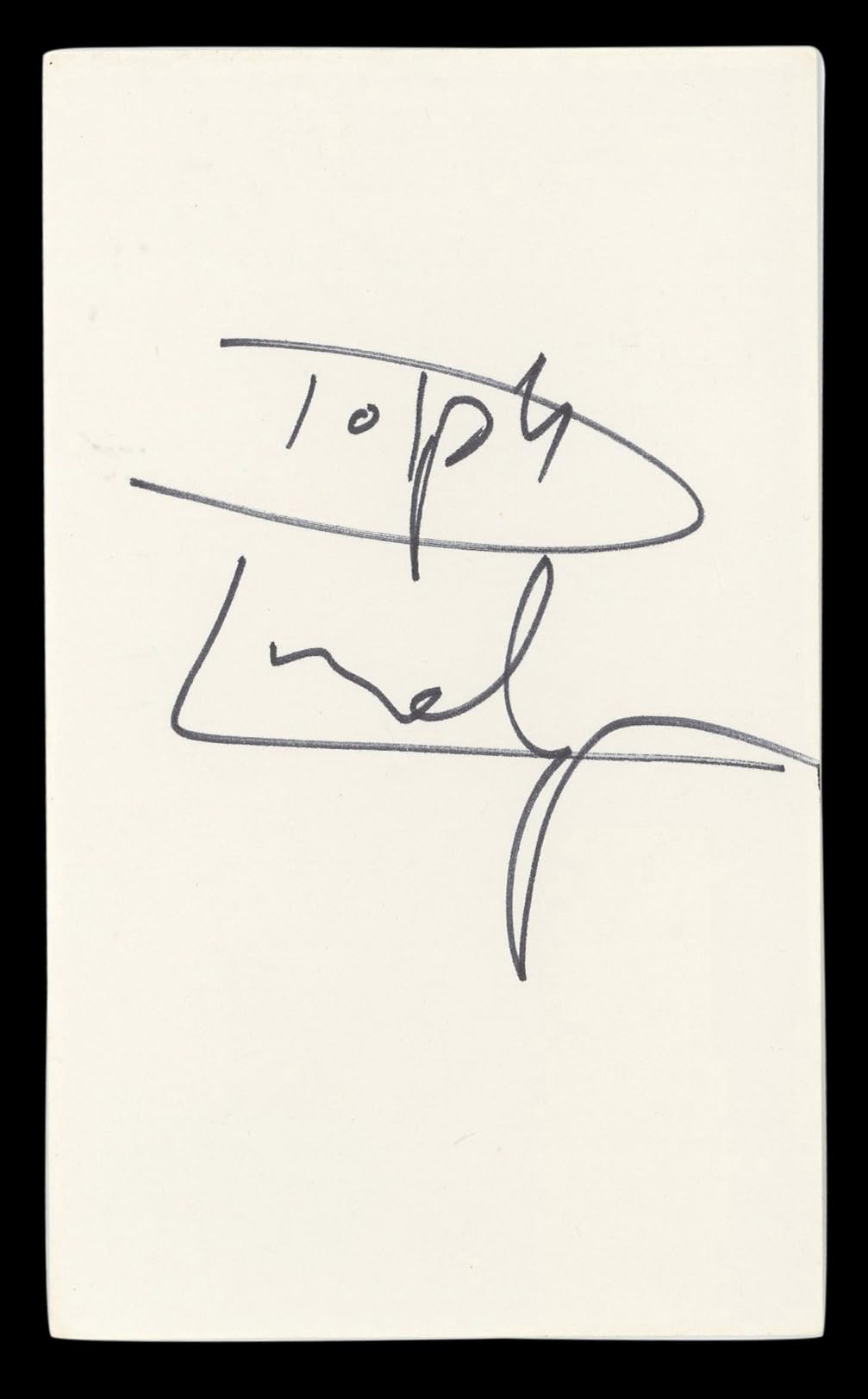 Dolph Lundgren The Expendables Authentic Signed 3x5 Index Card BAS #BL96415