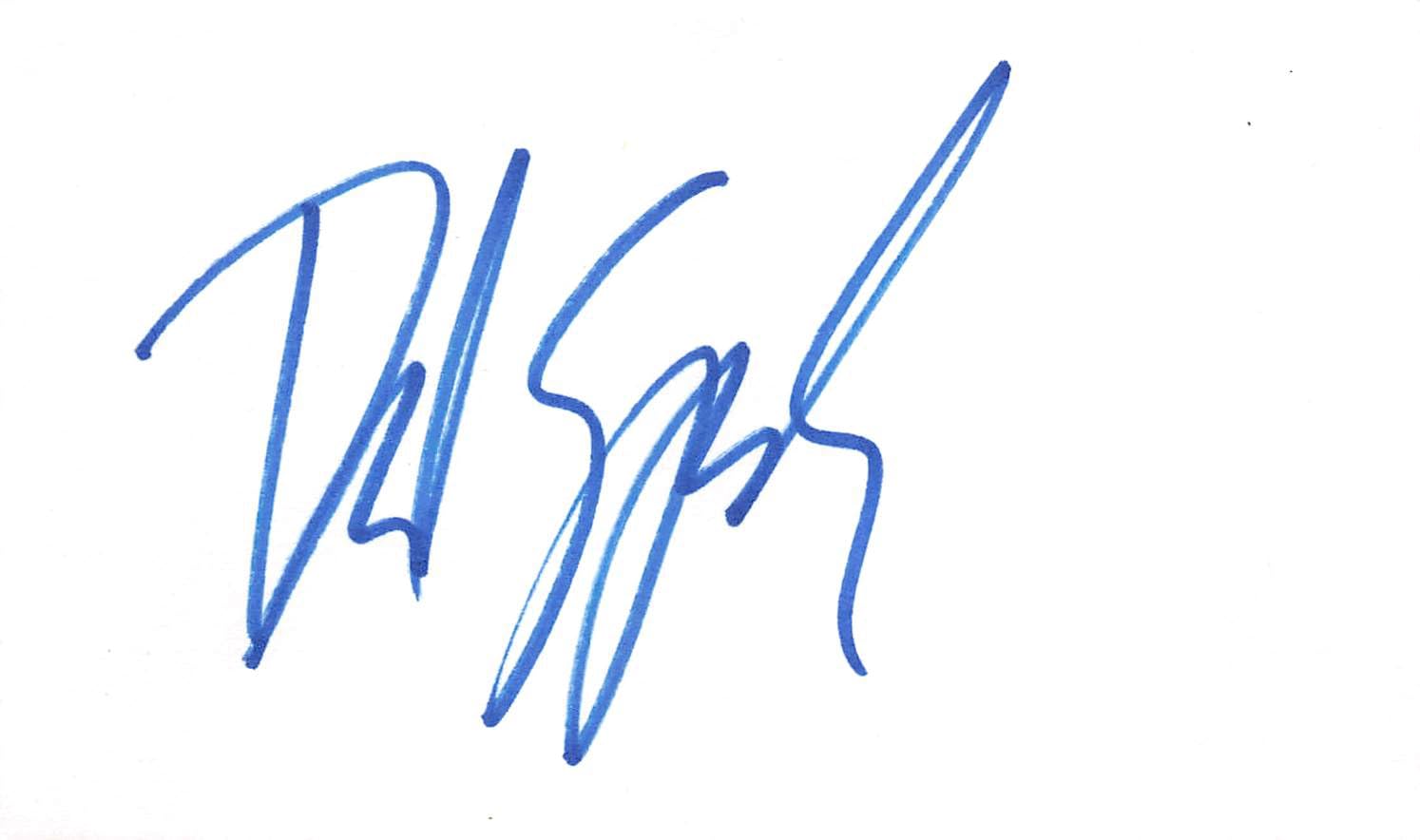David Spade Joe Dirt Authentic Signed 3x5 Index Card Autographed BAS #BL96307