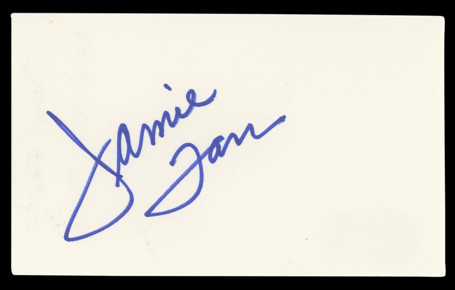 Jamie Farr M*A*S*H Authentic Signed 3x5 Index Card Autographed BAS #BL98768