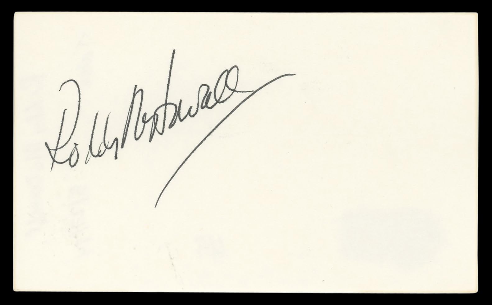 Roddy McDowall Planet of the Apes Authentic Signed 3x5 Index Card BAS #BL96373