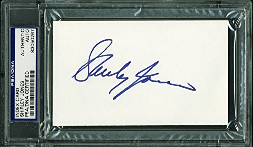 Shirley Jones Authentic Signed 3X5 Index Card Autographed PSA/DNA Slabbed