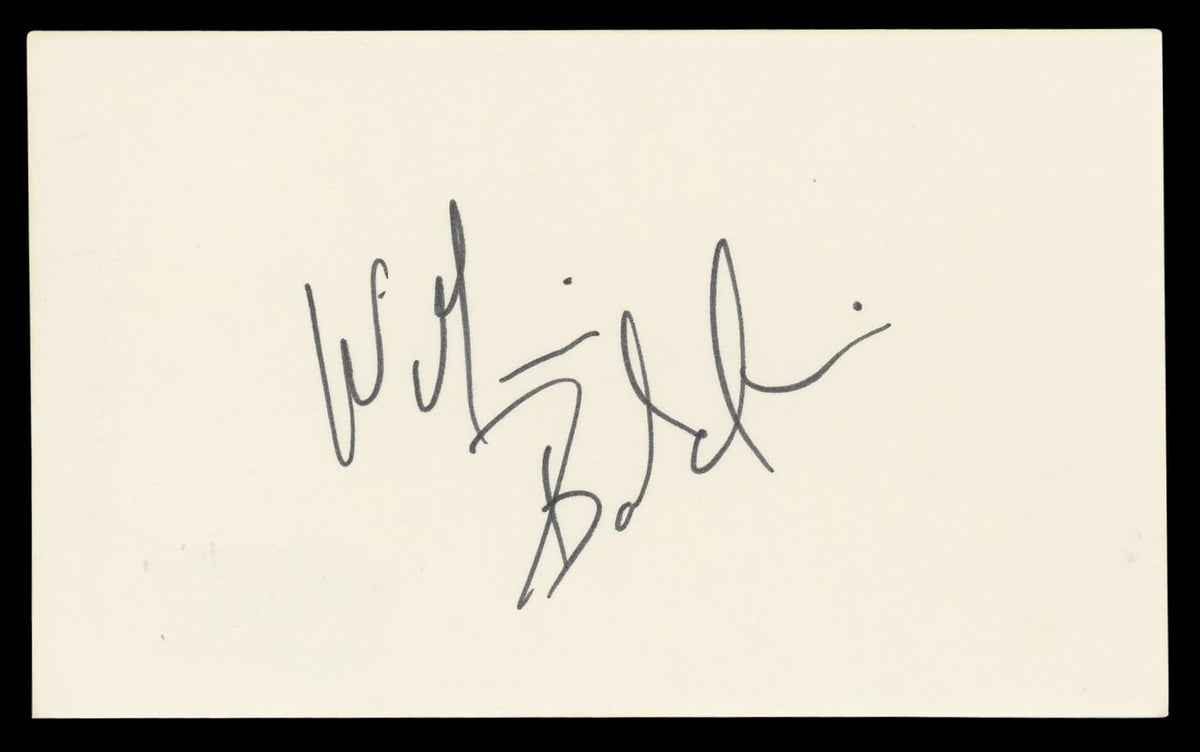 William Baldwin Backdraft Authentic Signed 3x5 Index Card BAS #BN06372