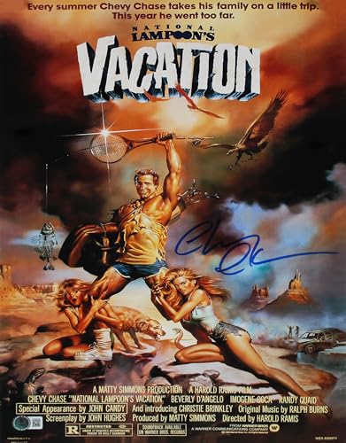 Chevy Chase Vacation Authentic Signed 12x18 Photo w/ Blue Sig BAS Witnessed 2