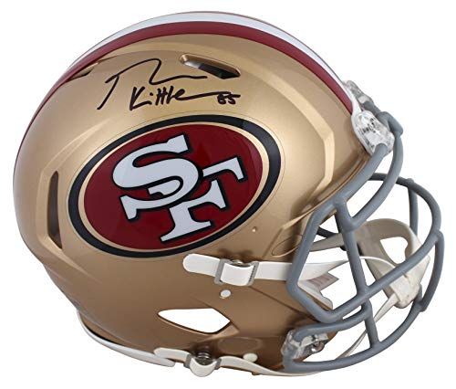 49ers George Kittle Authentic Signed Full Size Speed Proline Helmet BAS Witness