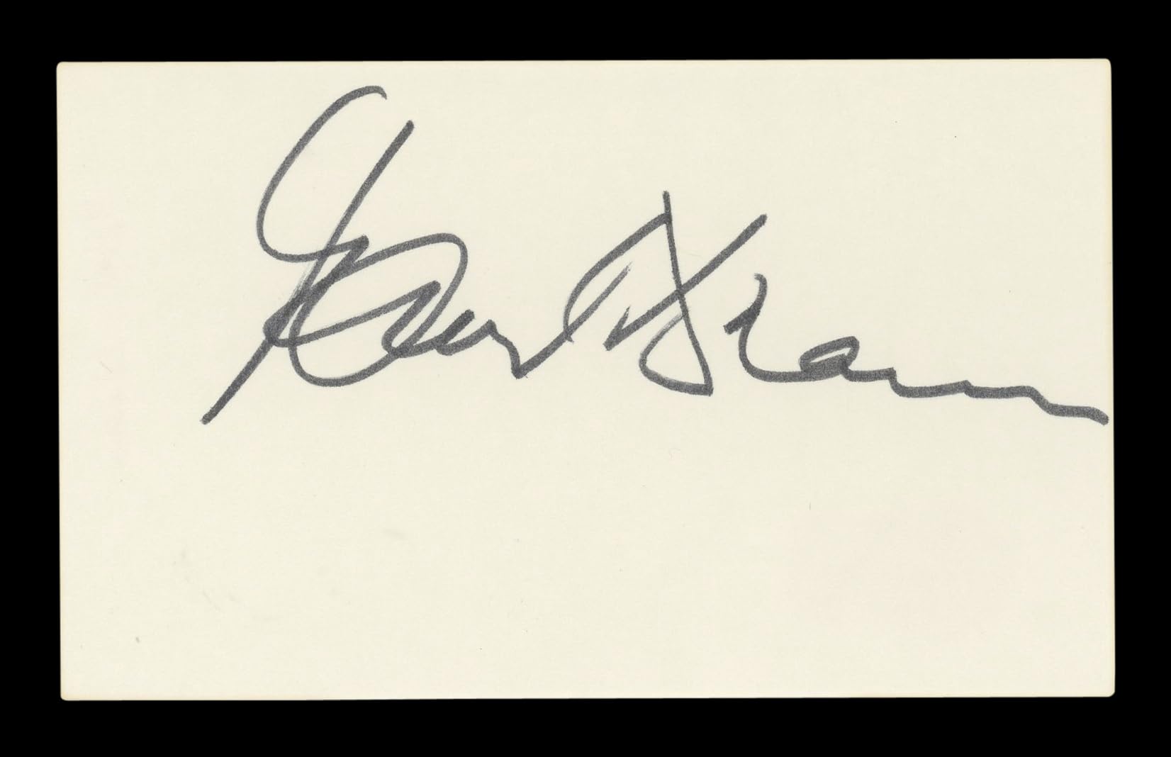 Maude Adams The Man with the Golden Gun Signed 3x5 Index Card BAS #AD70167