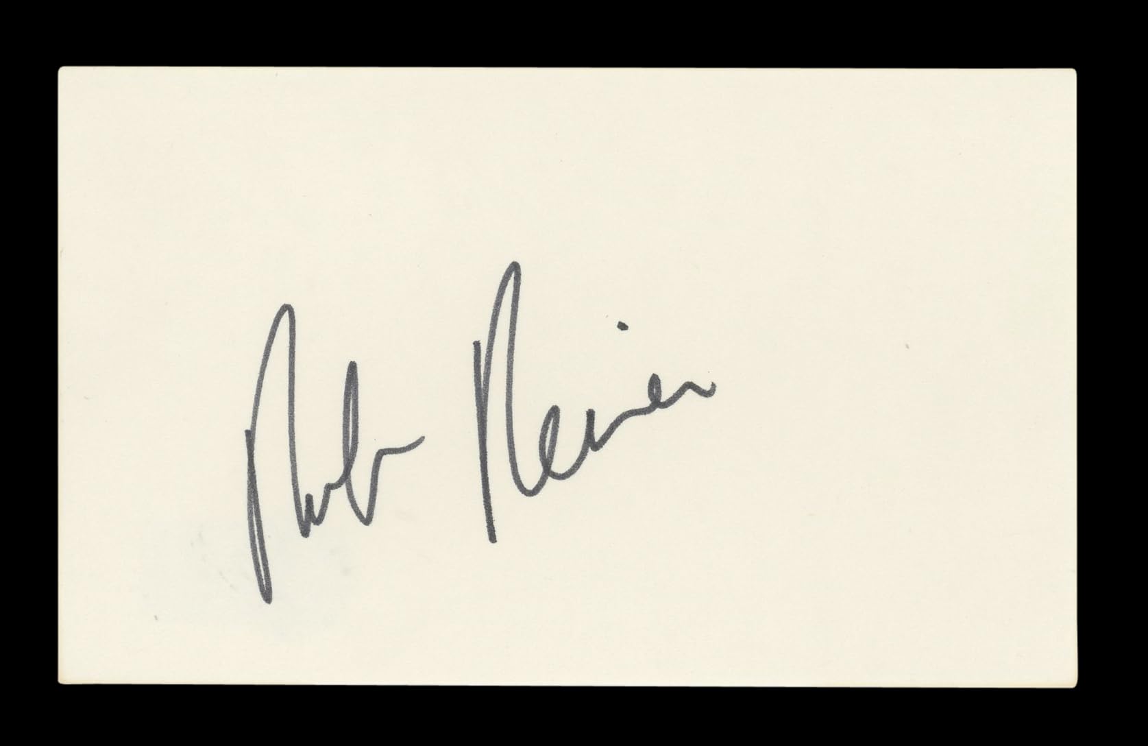 Rob Reiner All In The Family Signed 3x5 Index Card Autographed BAS #BM57002
