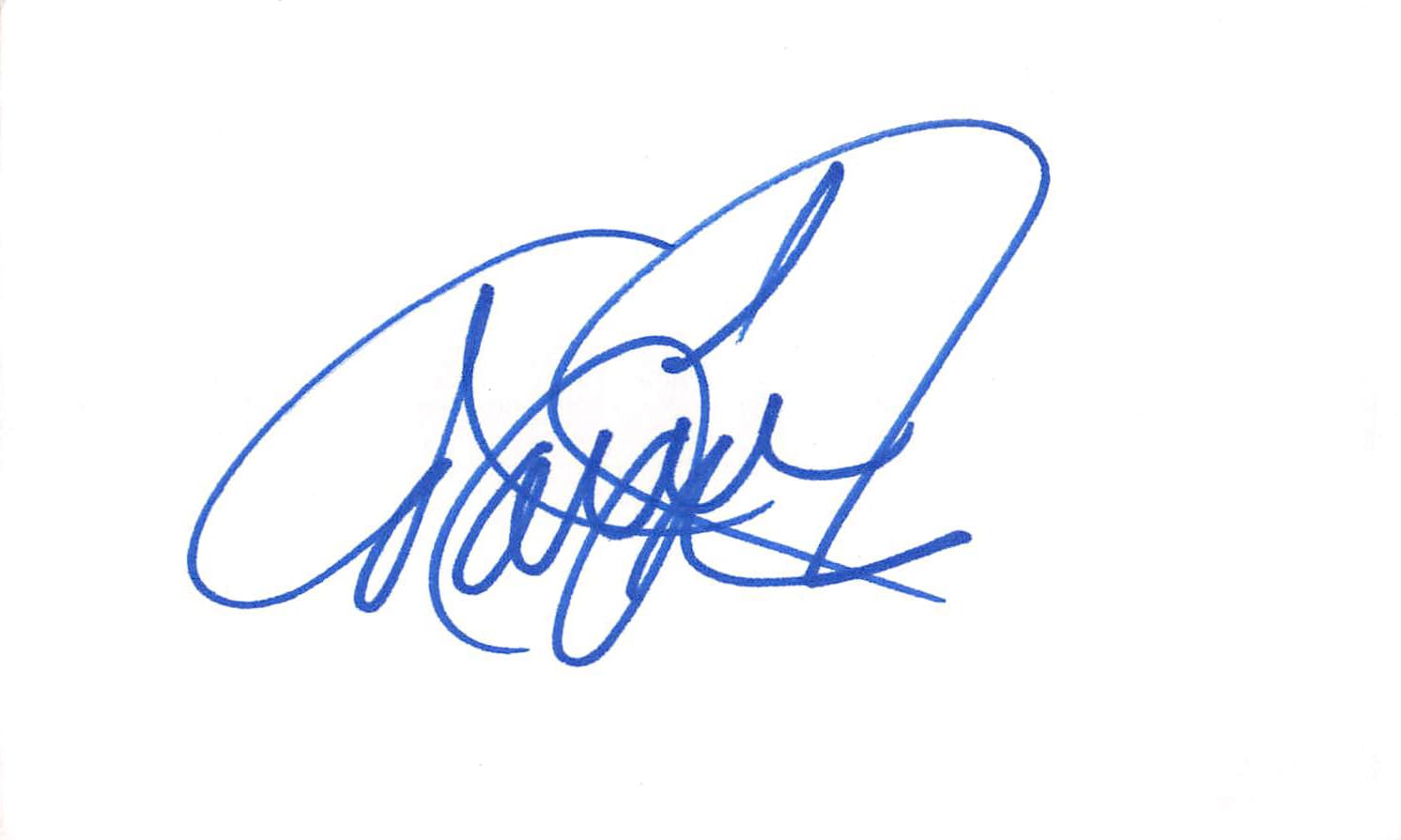 Marie Osmond Donny and Marie Authentic Signed 3x5 Index Card BAS #BL96231