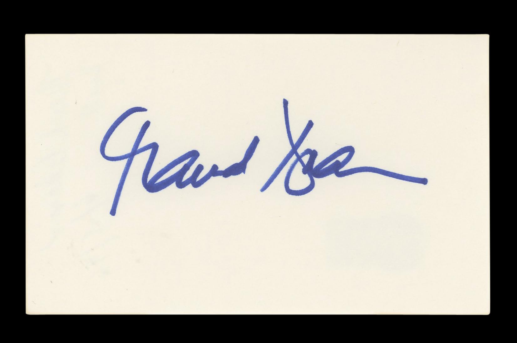Maude Adams The Man with the Golden Gun Signed 3x5 Index Card BAS #AD70307