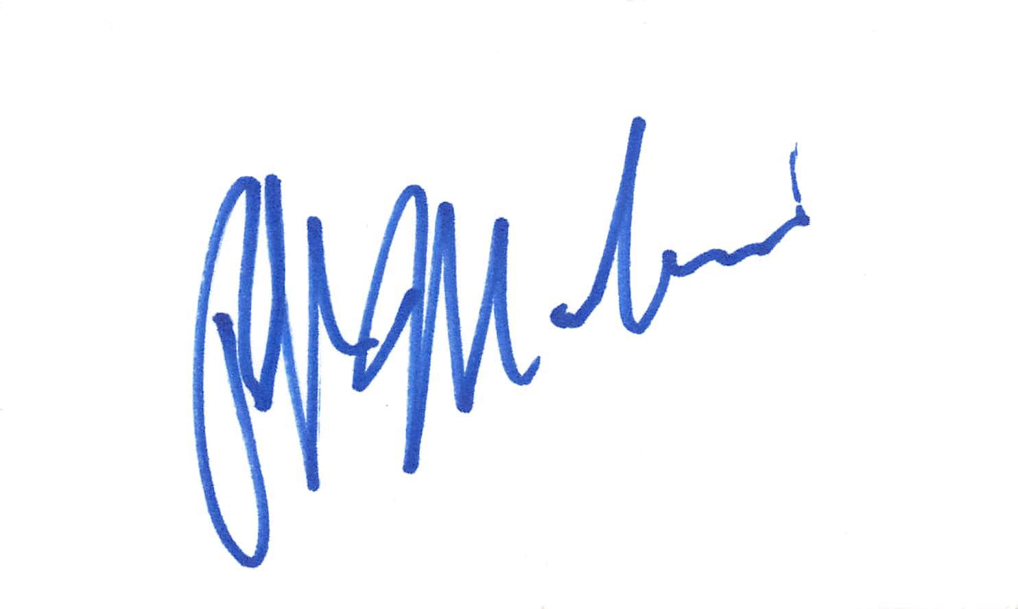 Ralph Macchio The Karate Kid Authentic Signed 3x5 Index Card BAS #BL96266