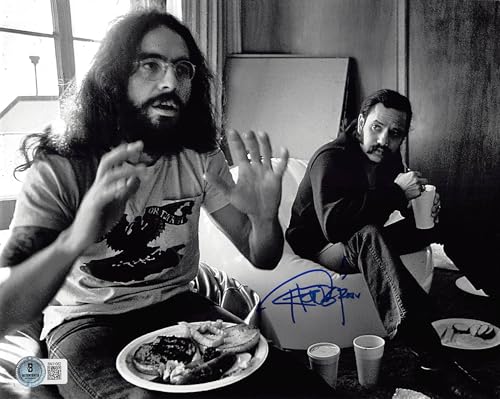 Tommy Chong Cheech & Chong Signed 8x10 Horizontal Photo w/ Blue Sig BAS 6