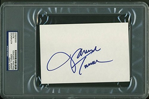Janine Turner Authentic Signed 4X6 Index Card Autographed PSA/DNA Slabbed