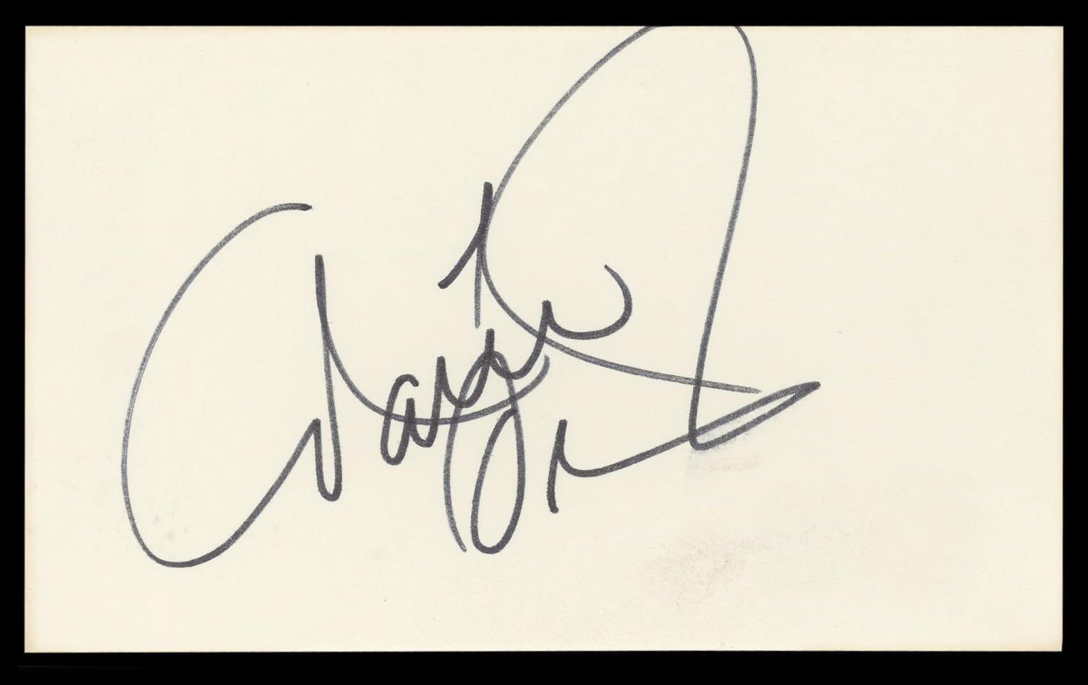 Marie Osmond Donny and Marie Authentic Signed 3x5 Index Card BAS #BL98826